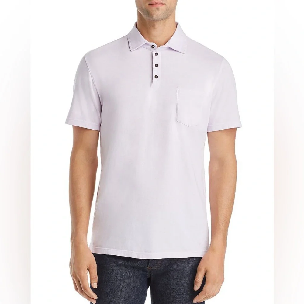 M. Singer Mens' Classic Fit Polo Shirt in Misty Lilac, NWT L - Picture 1 of 5
